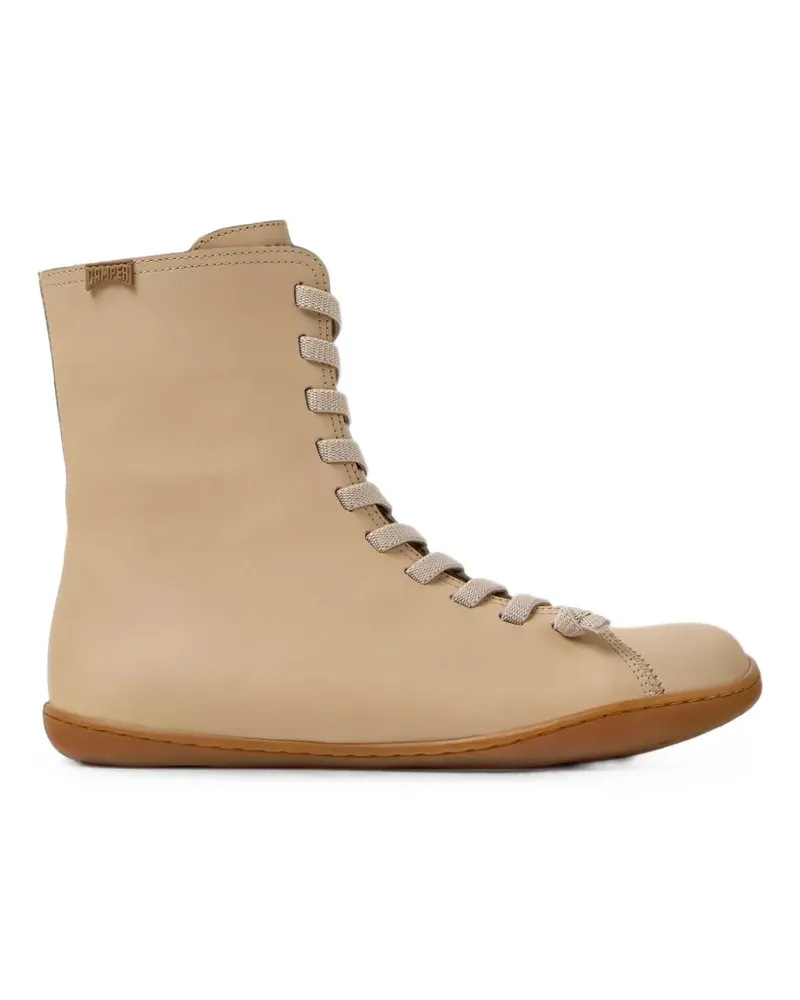 Camper Peu Cami Stiefeletten aus Nubukleder - Nude Nude