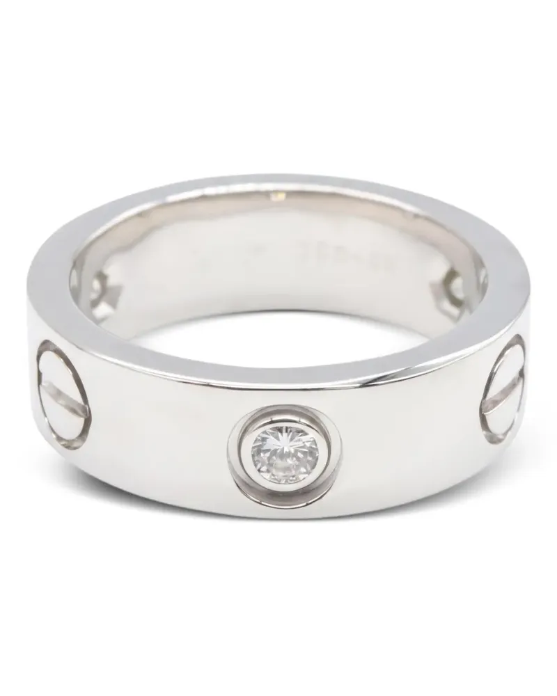 Cartier 2010s Love Ring mit Diamant - Silber Silber