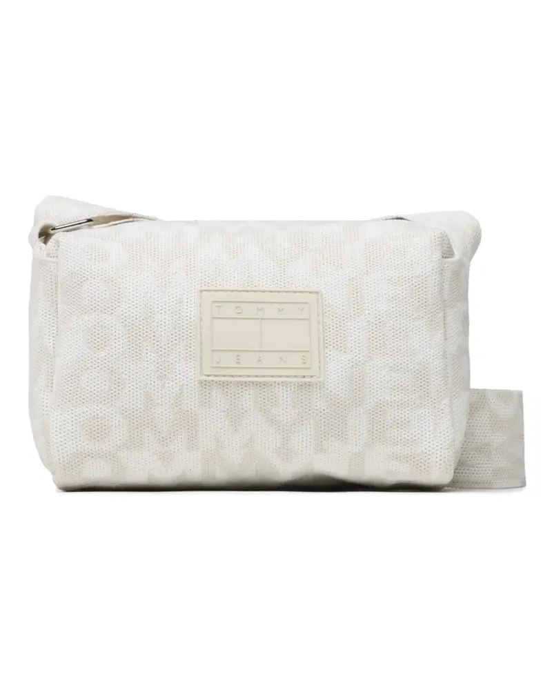 Tommy Hilfiger logomania logo-plaque shoulder bag - Nude Nude