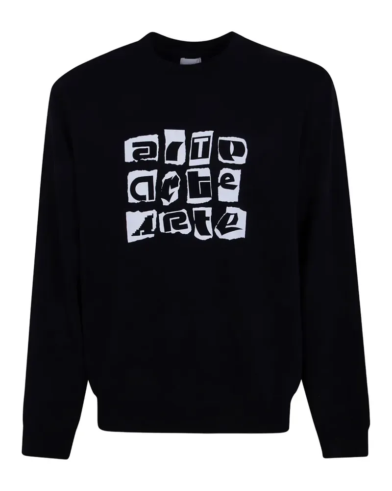 Arte Antwerp graphic-print sweater - Schwarz Schwarz