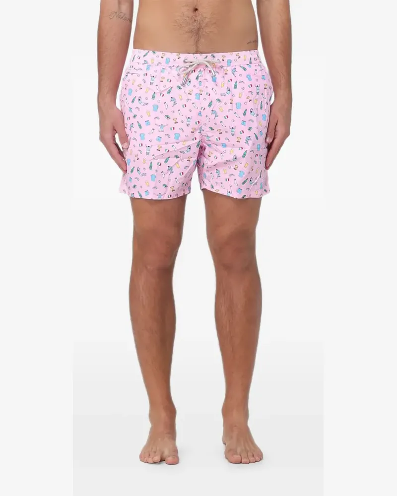 MC2 Saint Barth graphic-print swim shorts - Rosa Rosa