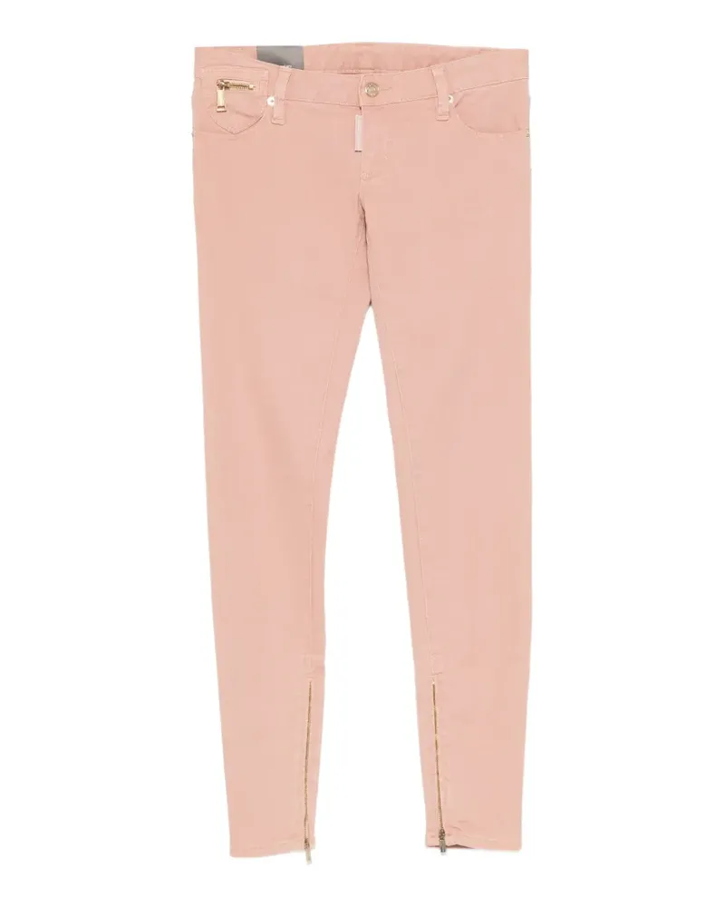 Dsquared2 Jeans mit Logo-Stickerei - Rosa Rosa