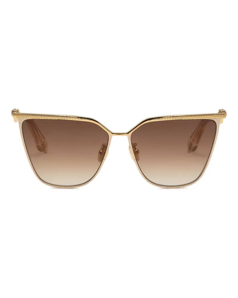 Roberto Cavalli geometric-frame sunglasses - Gold Gold