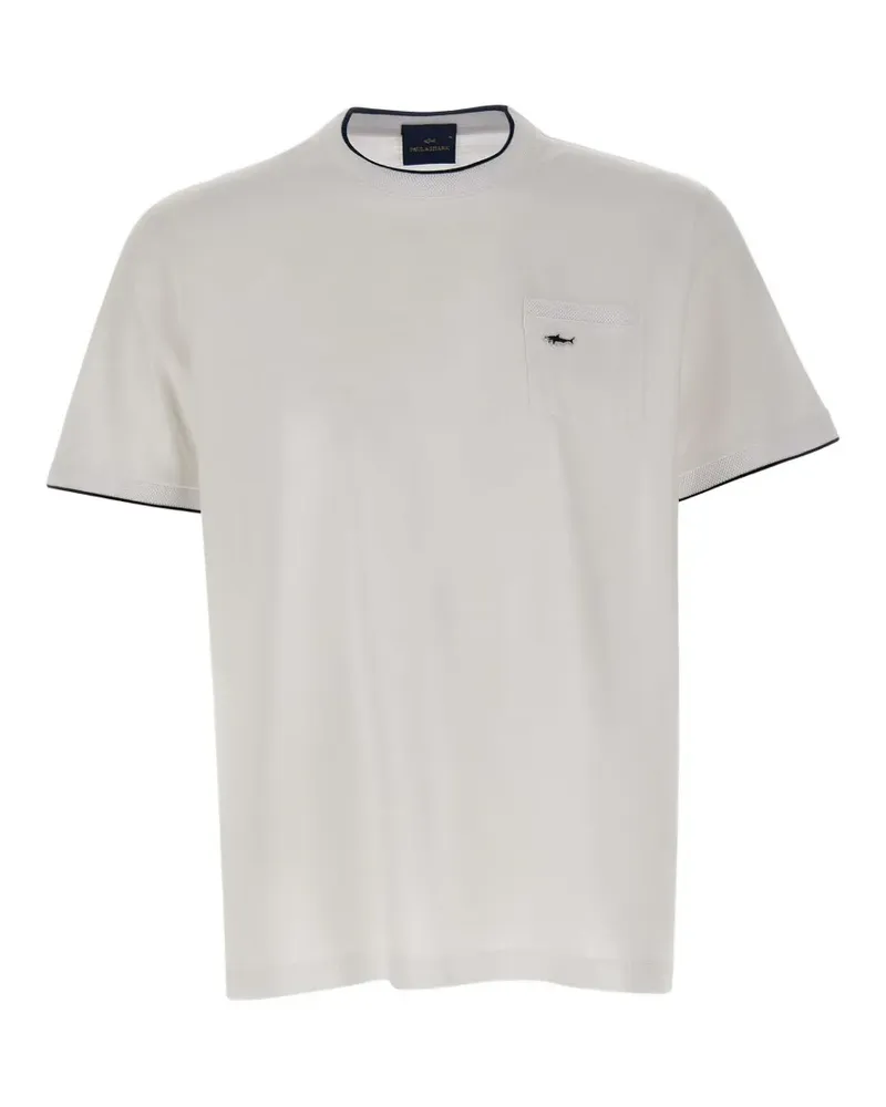 Paul & Shark logo-patch short-sleeve T-shirt - Weiß Weiß