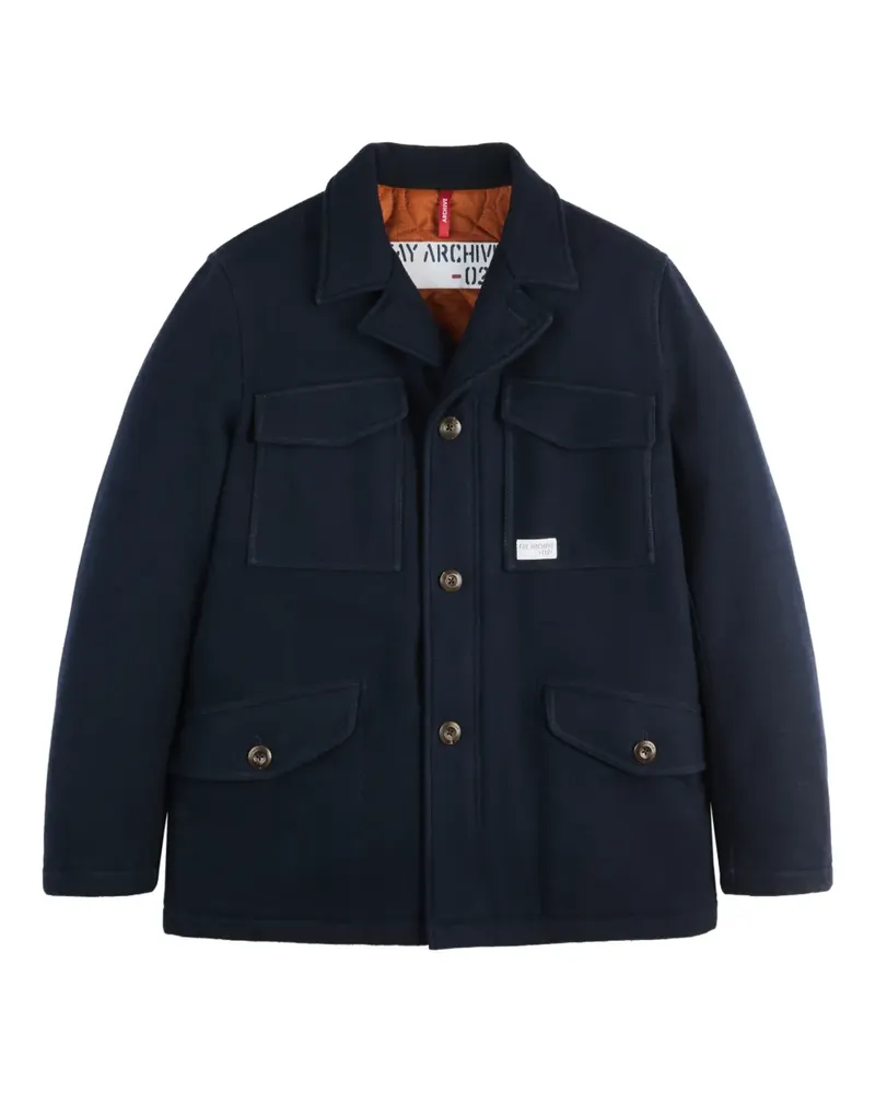 Fay buttoned pocket field jacket - Blau Blau