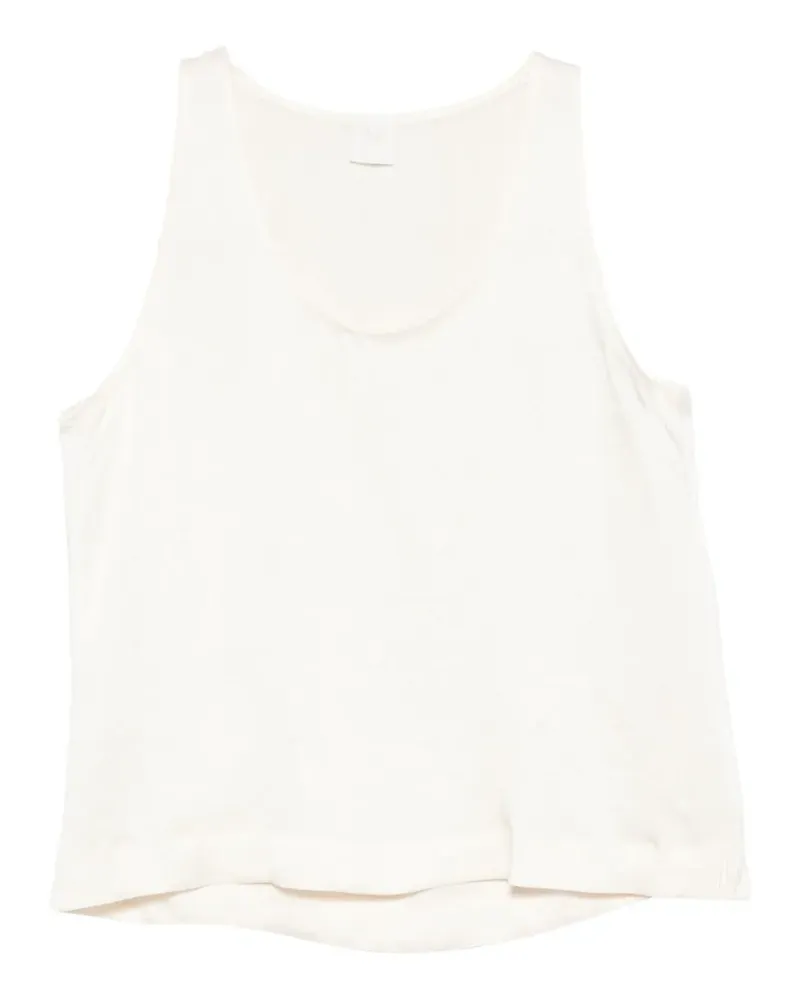 MONOCHROME scoop-neck tank top and choker set - Nude Nude