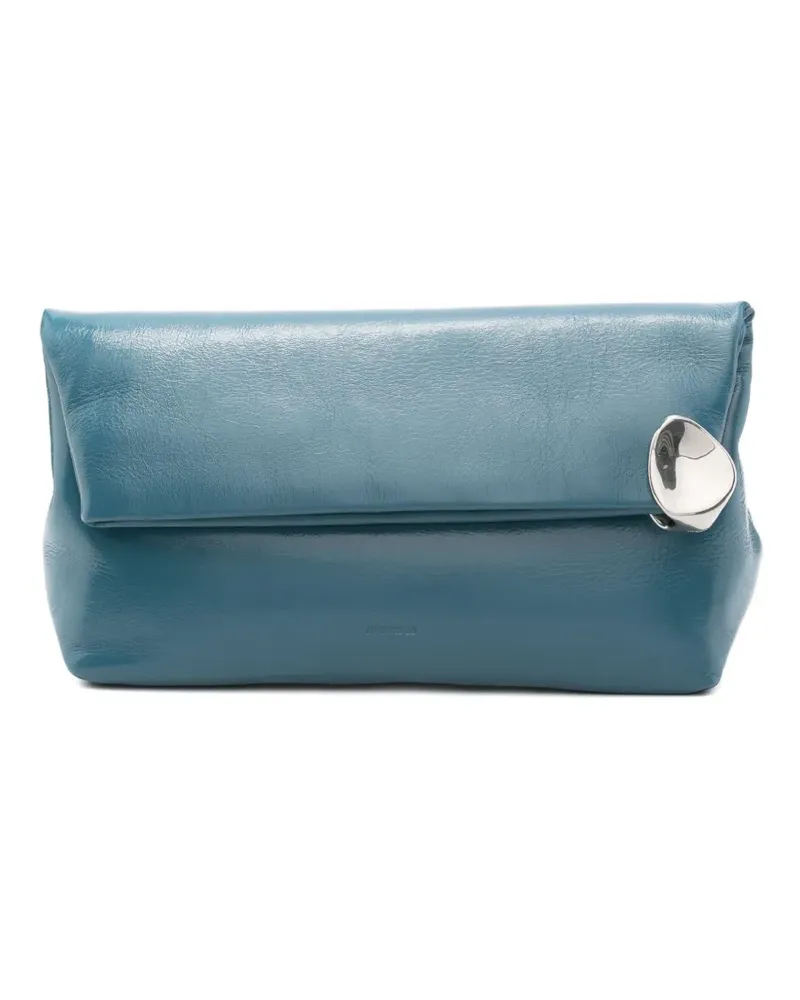 Jil Sander Jewel Clutch mit Reißverschluss - Blau Blau