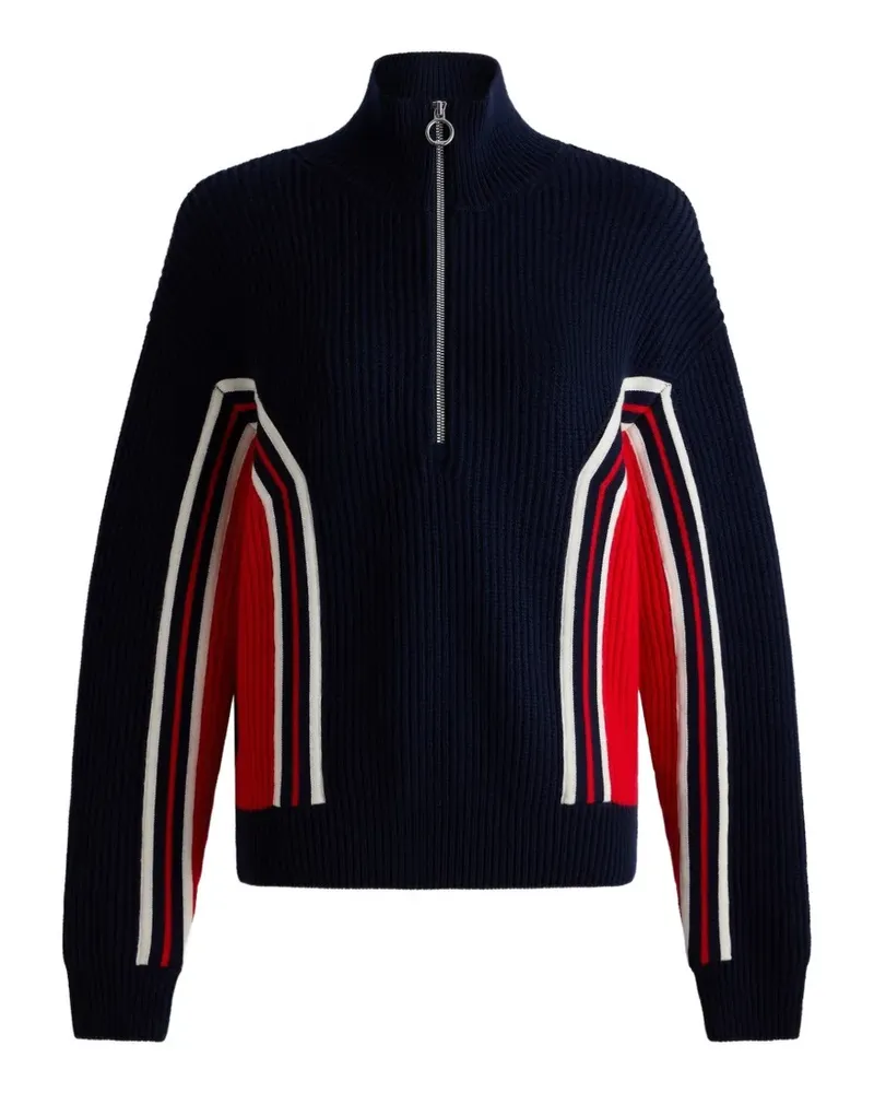 FUSALP Mirala Pullover in Colour-Block-Optik - Blau Blau