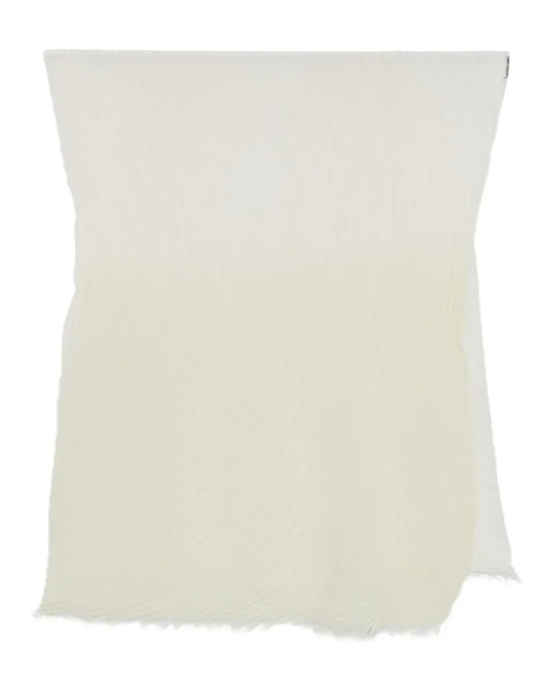 Issey Miyake Schal mit Falten und ausgefransten Kanten - Nude Nude