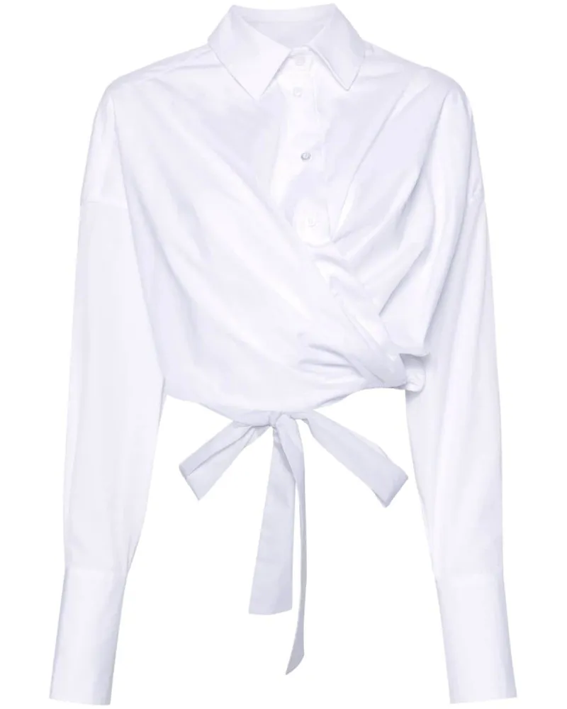 Viktor & Rolf Gewickeltes Cropped-Hemd - Weiß Weiß