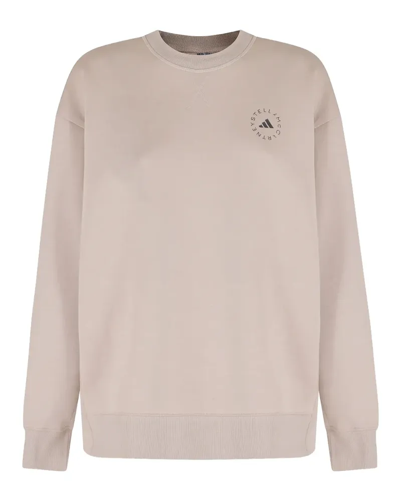 adidas x Stella McCartney loose cotton sweatshirt - Nude Nude