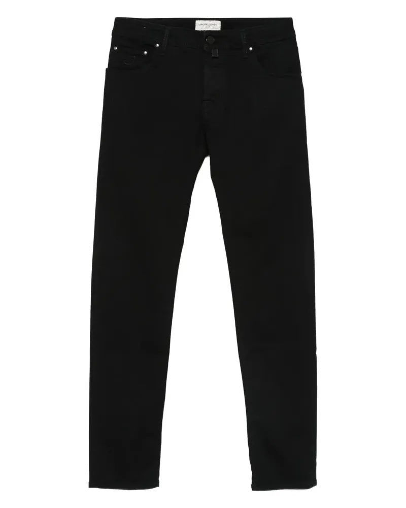 Jacob Cohën Klassische Slim-Fit-Jeans - Schwarz Schwarz