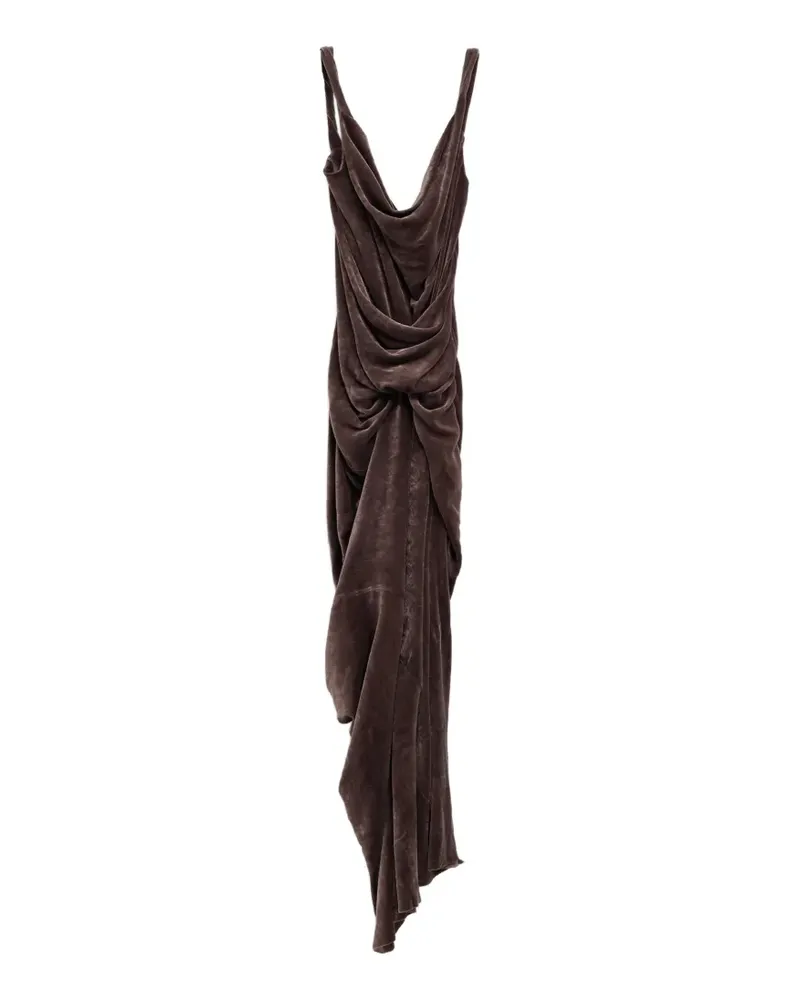 Rick Owens draped sleeveless dress - Braun Braun