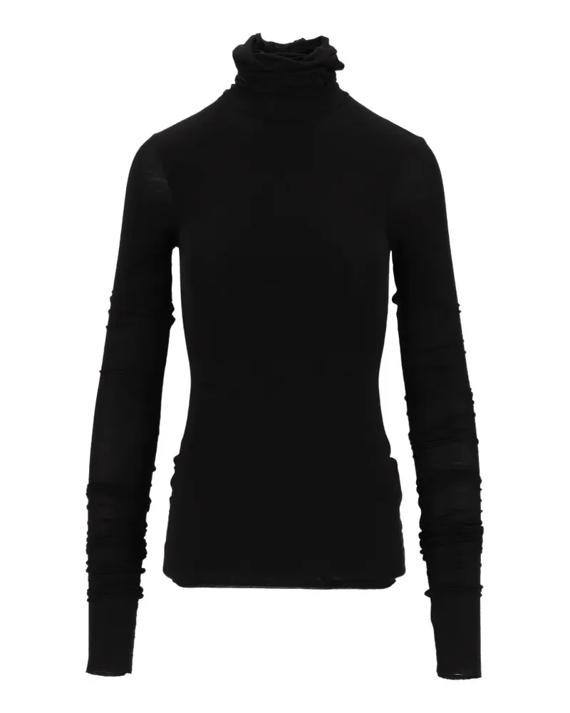Al Duca D’Aosta 1902 Klassisches Langarmshirt - Schwarz Schwarz