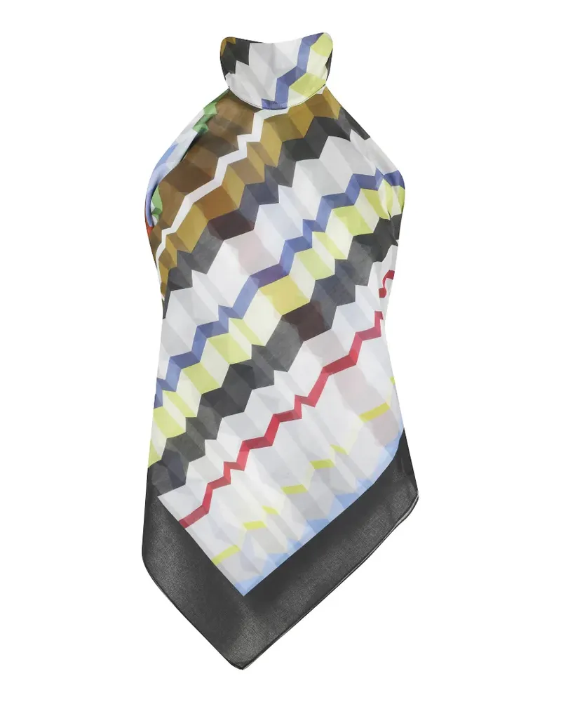 Missoni geometric-print halterneck top - Mehrfarbig Mehrfarbig