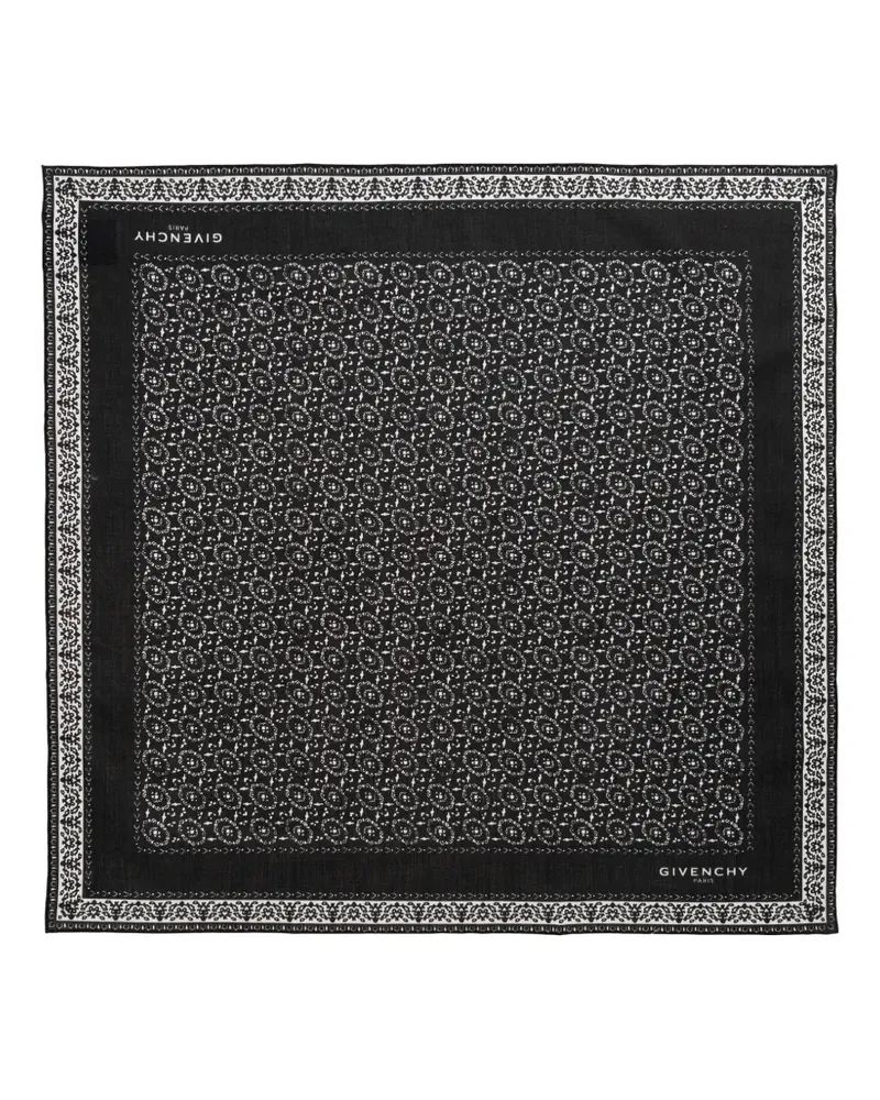 Givenchy Eckiger Schal - Schwarz Schwarz