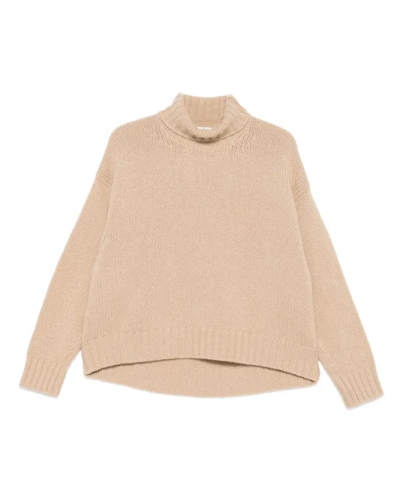 Bruno Manetti Gerippter Pullover - Nude Nude