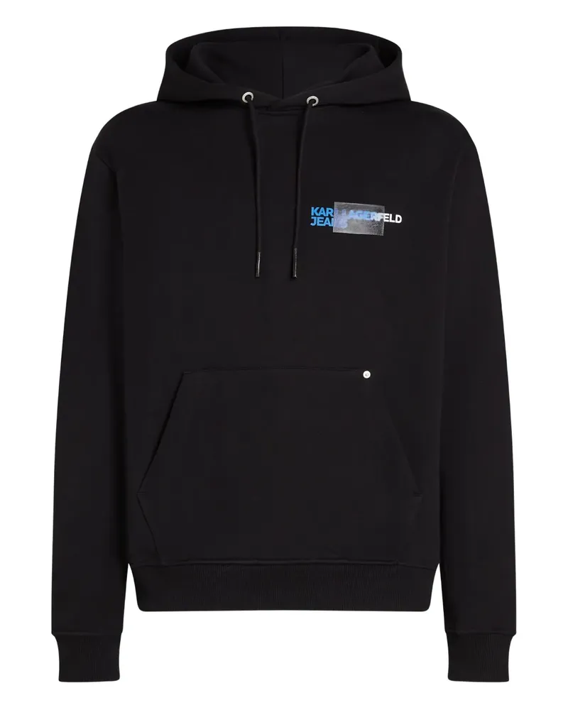 Karl Lagerfeld Hoodie mit Logo-Print - Schwarz Schwarz