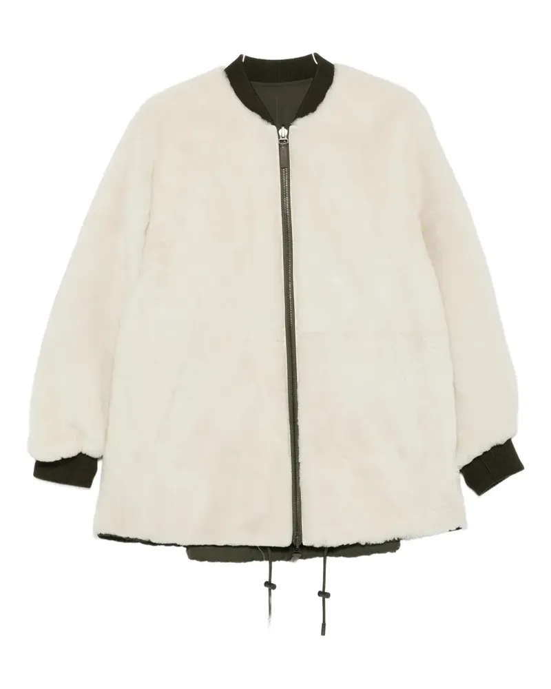 Yves Salomon Mantel mit Reißverschluss - Grün Grün