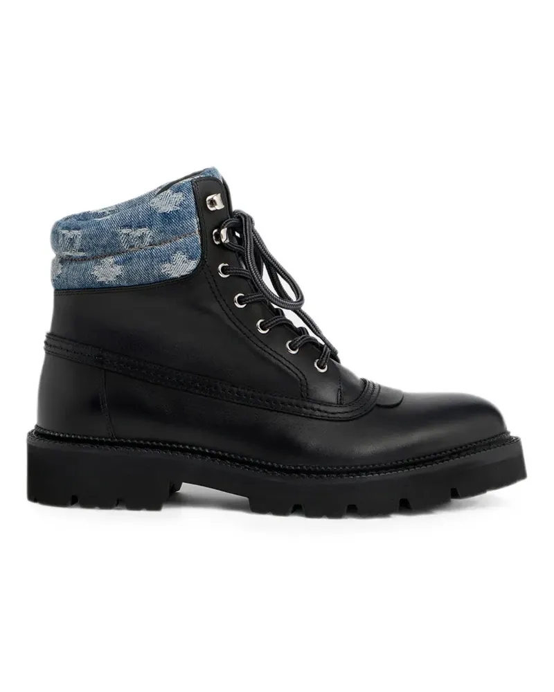 Dsquared2 Stiefeletten mit D2 Monogramm - Schwarz Schwarz