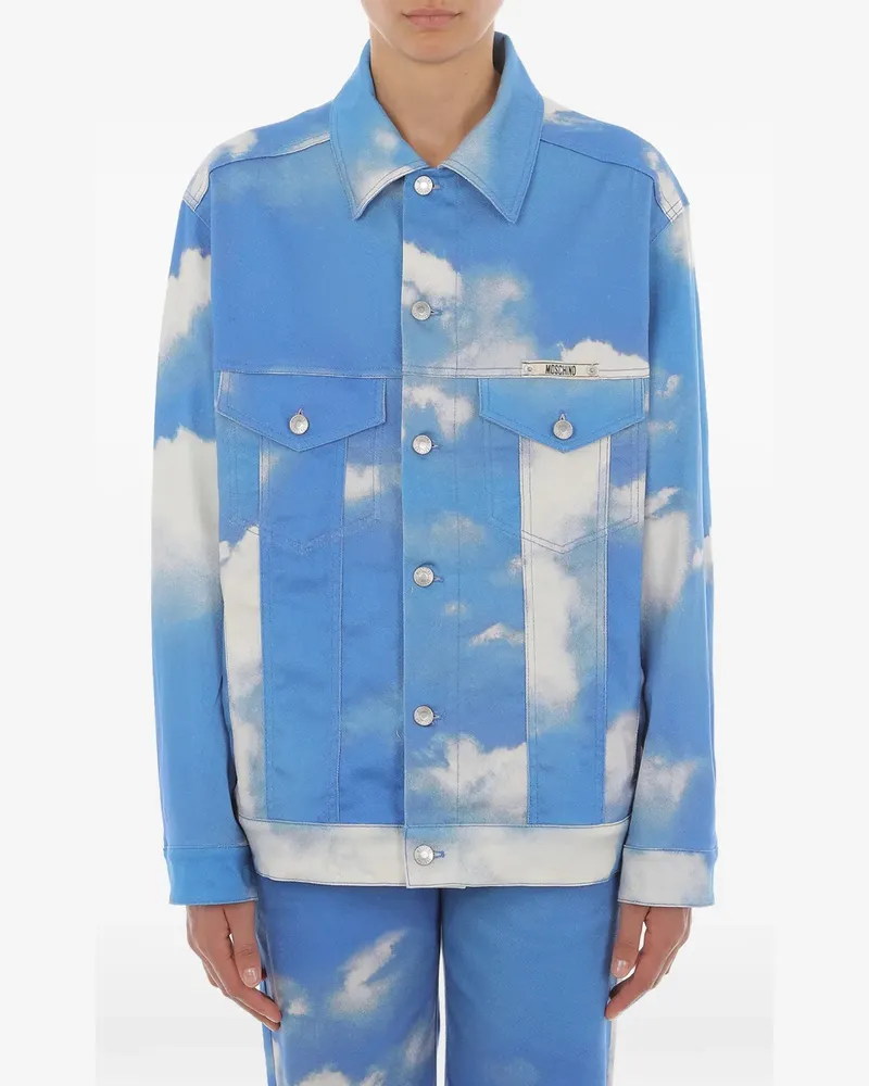 Moschino Clouds Jacke - Blau Blau
