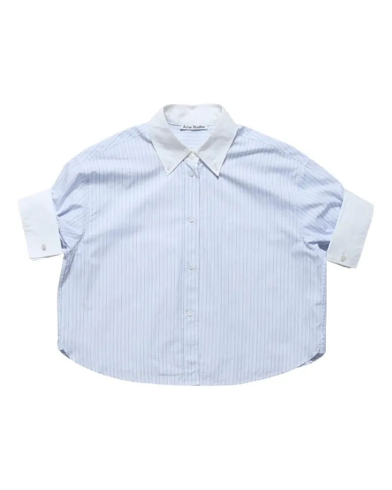 Acne Studios pinstriped-pattern button-down shirt - Blau Blau