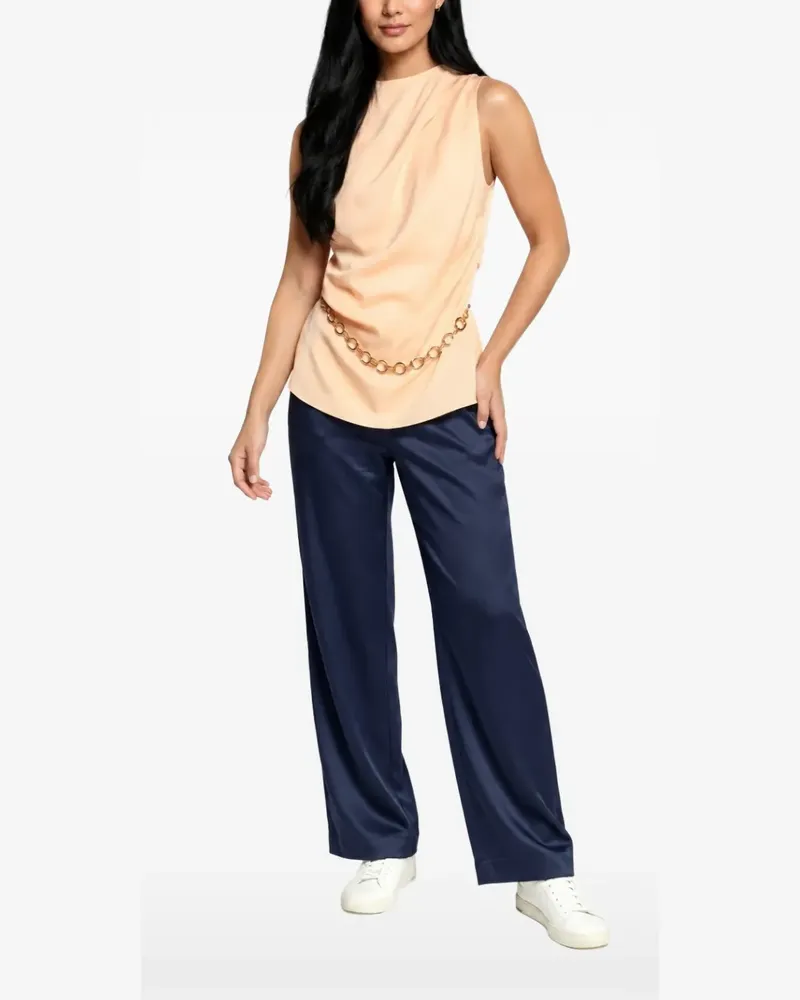 Guess Drapierte Marciano Bluse mit Kettendetail - Gelb Gelb