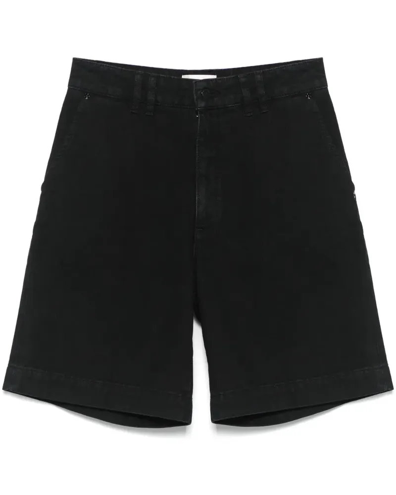 Frame Denim The Trousers Shorts - Schwarz Schwarz