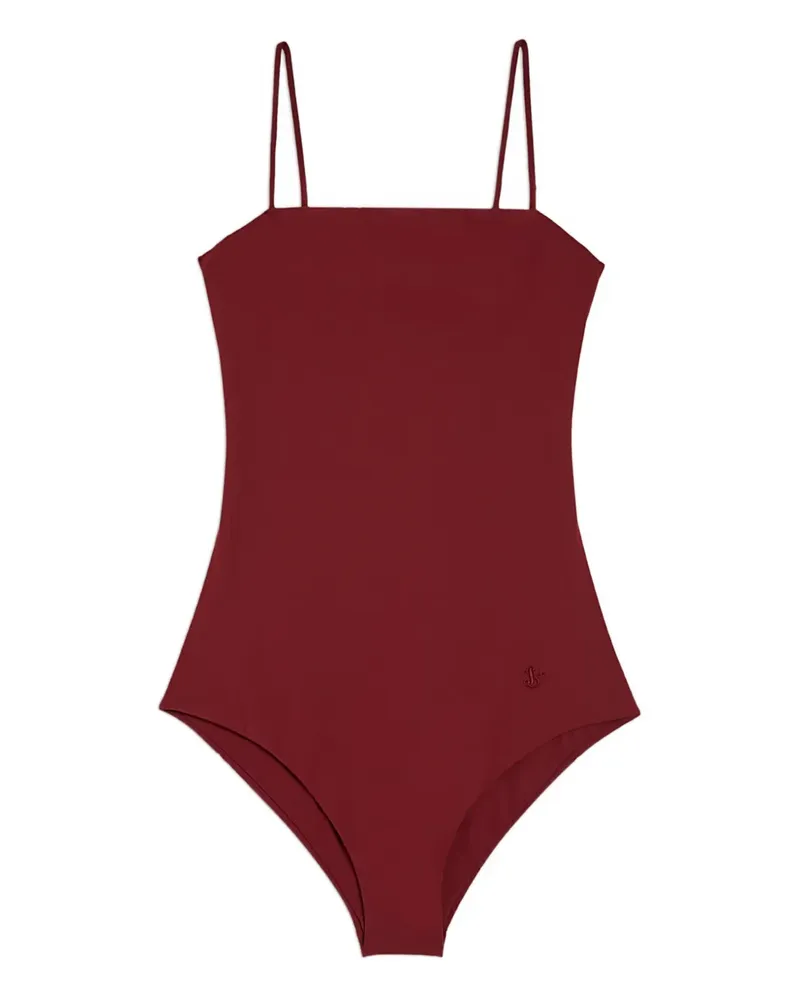 Jil Sander Badeanzug mit Monogramm-Stickerei - Rot Rot