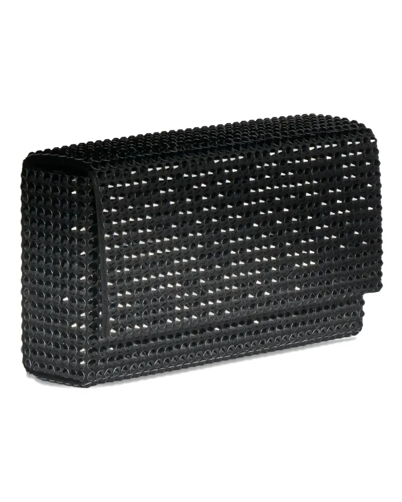 Amina Muaddi embellished clutch bag - Schwarz Schwarz
