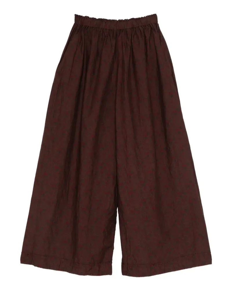 Daniela Gregis elasticated-waistband palazzo pants - Braun Braun