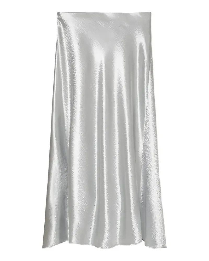 Tory Burch Midirock aus Satin - Silber Silber