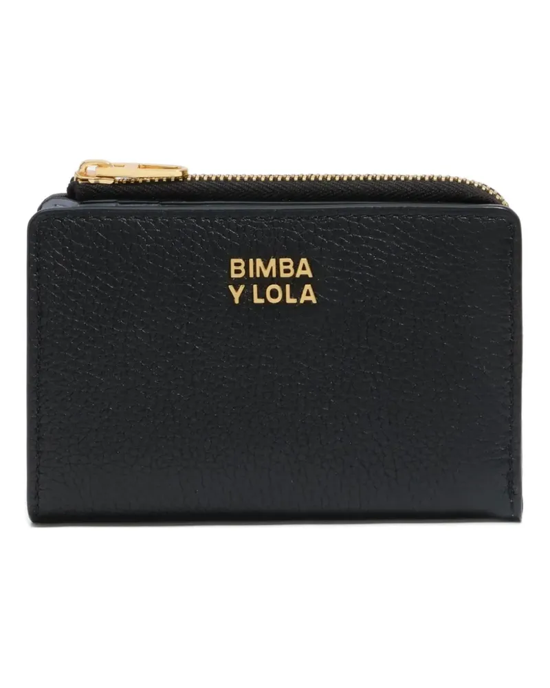 BIMBA Y LOLA zip-fastening leather wallet - Schwarz Schwarz