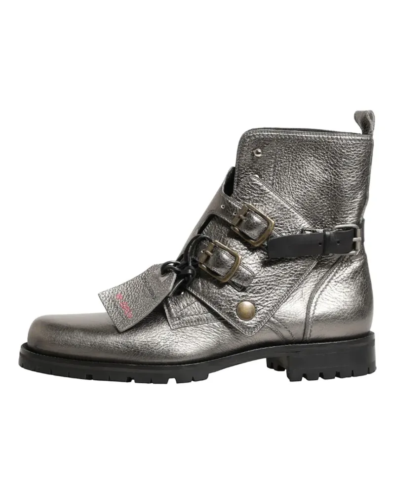 Dolce & Gabbana Stiefel mit Schnallenverschluss - Silber Silber