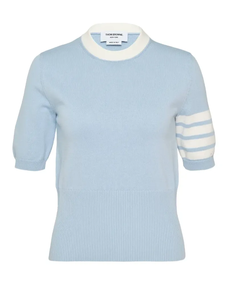Thom Browne Hector intarsia T-shirt - Blau Blau