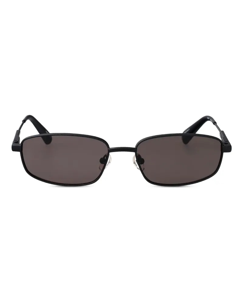 Jacquemus Sera Sonnenbrille mit eckigem Gestell - Schwarz Schwarz