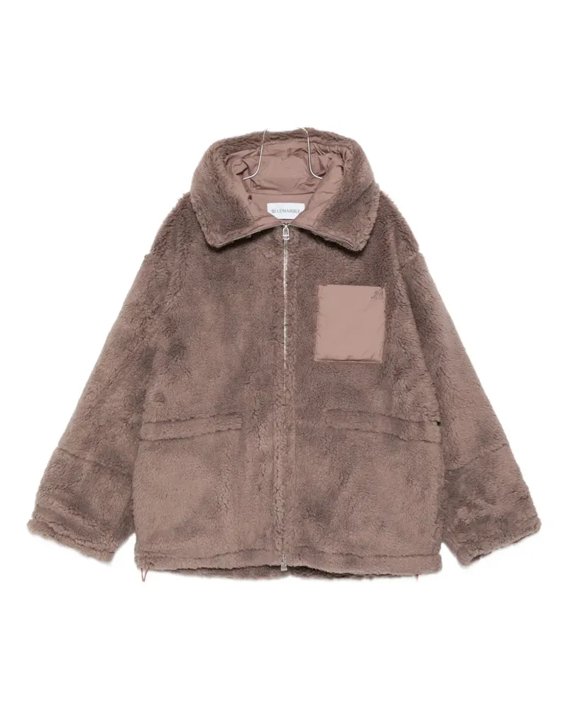 BLUEMARBLE faux-fur zip coat - Braun Braun