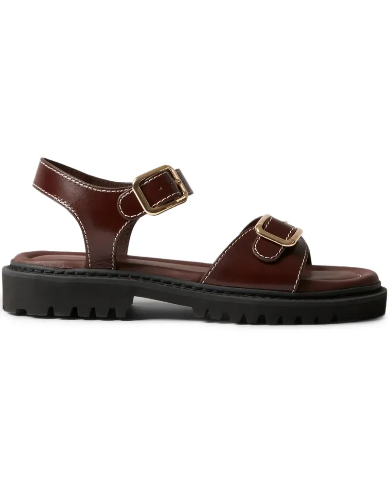 Claudie Pierlot Sandalen mit Schnallen - Braun Braun