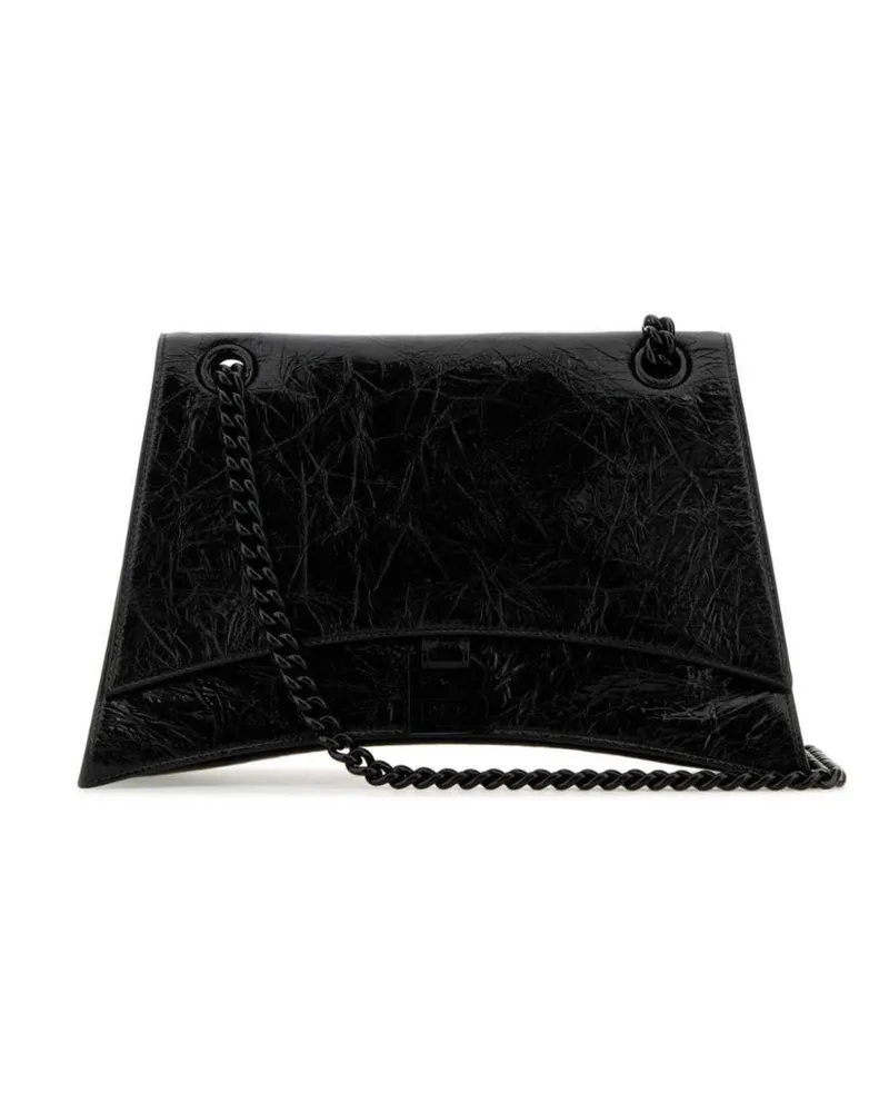 Balenciaga Mittelgroße Crush Schultertasche - Schwarz Schwarz