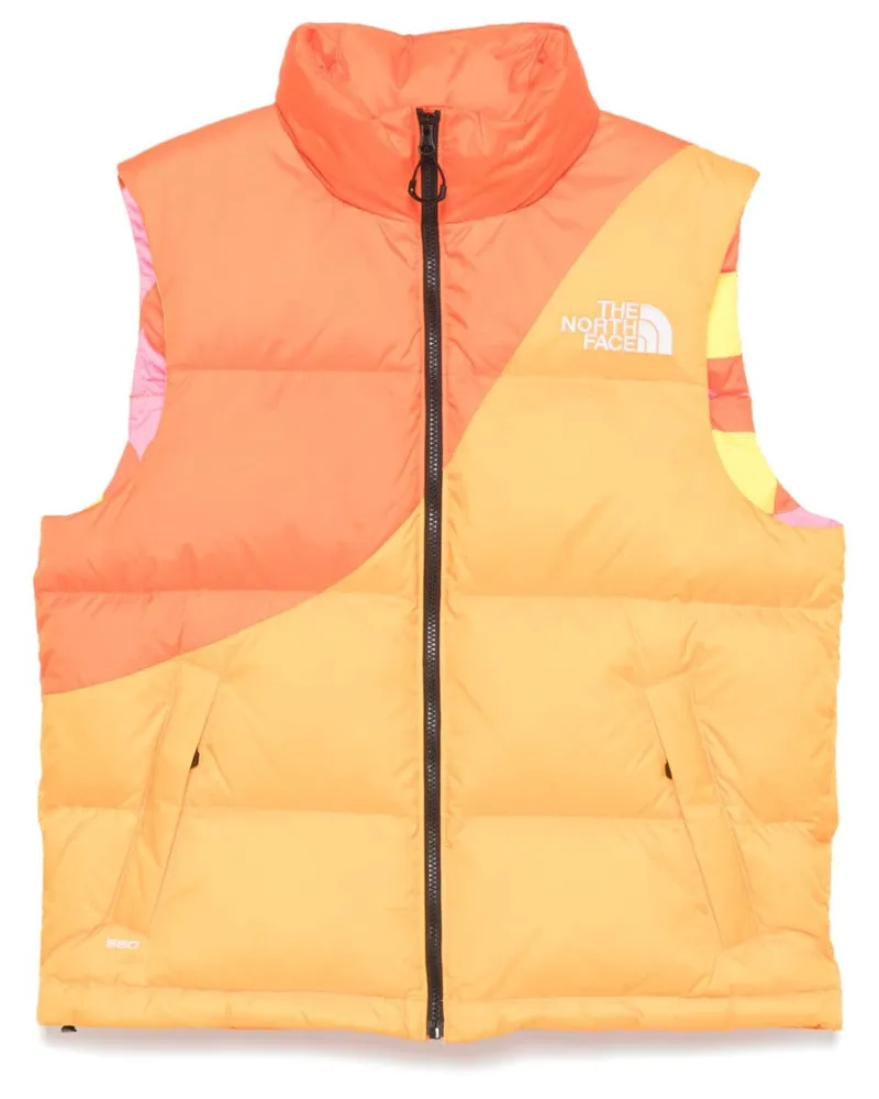 The North Face x Yinka Ilori wattierte Weste - Orange Orange