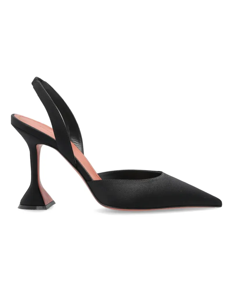 Amina Muaddi Spitze Holli Slingback-Pumps - Schwarz Schwarz