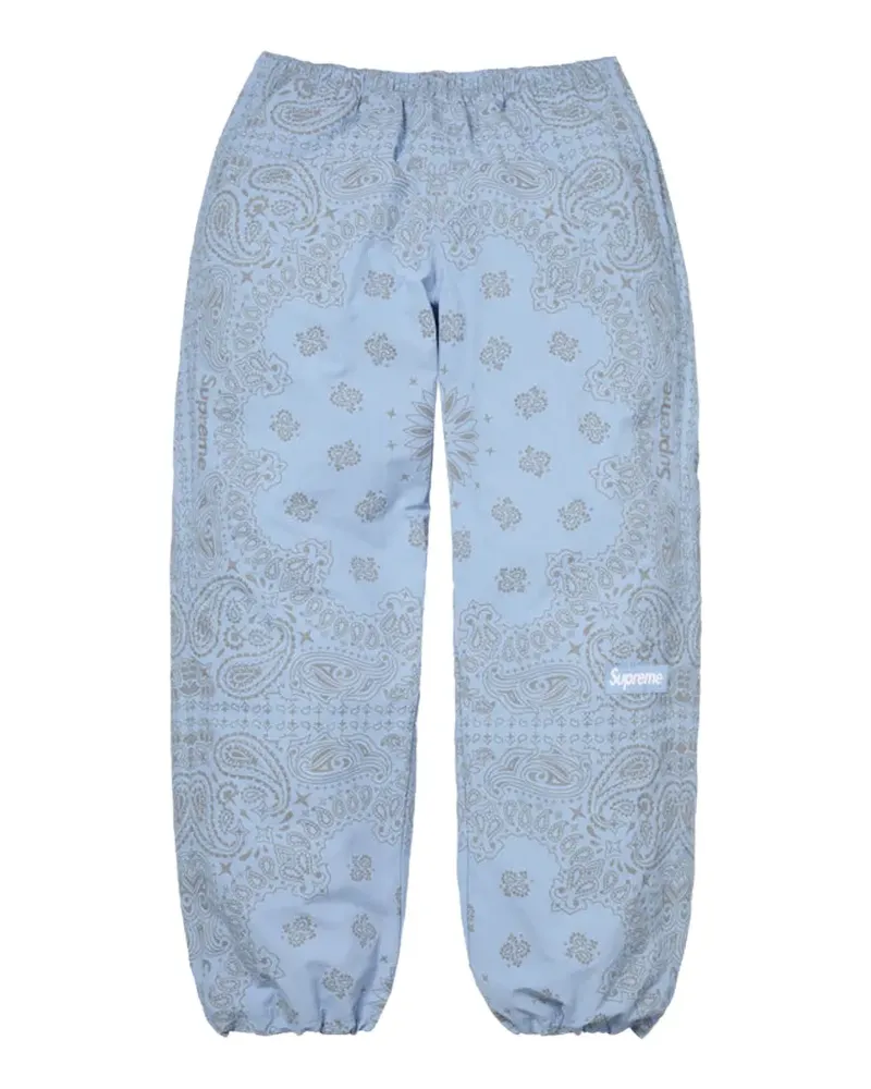 Supreme Being bandana-print trousers - Blau Blau