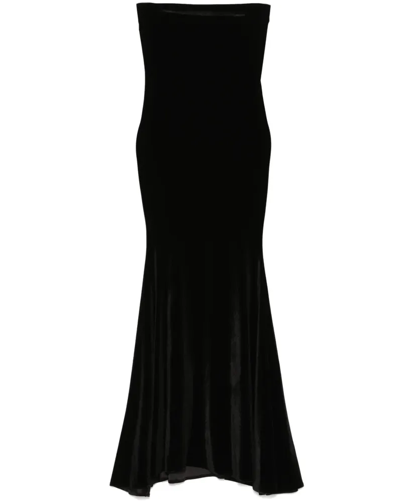 ATU Body Couture Maxikleid aus Samt - Schwarz Schwarz