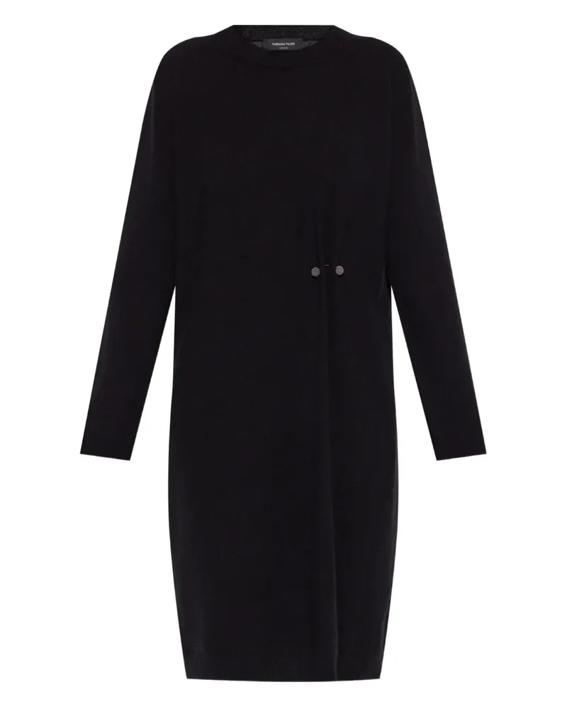 Fabiana Filippi Minikleid aus Wolle - Schwarz Schwarz