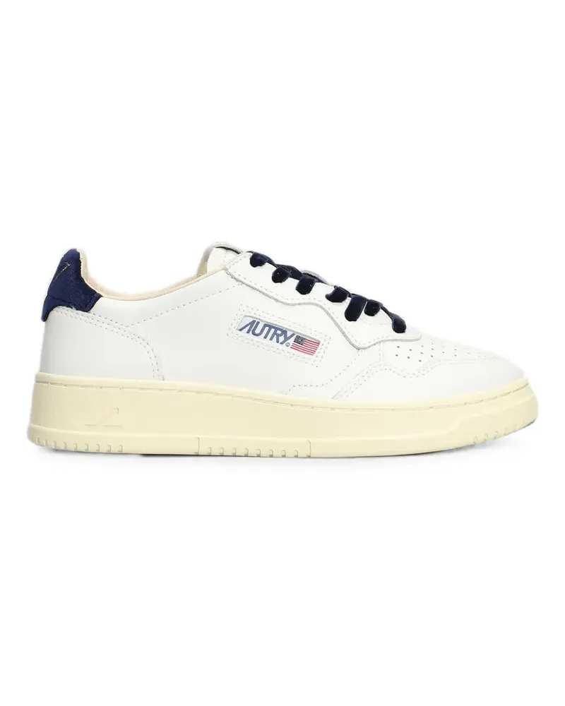 AUTRY Medalist Low velvet-lace sneakers - Weiß Weiß