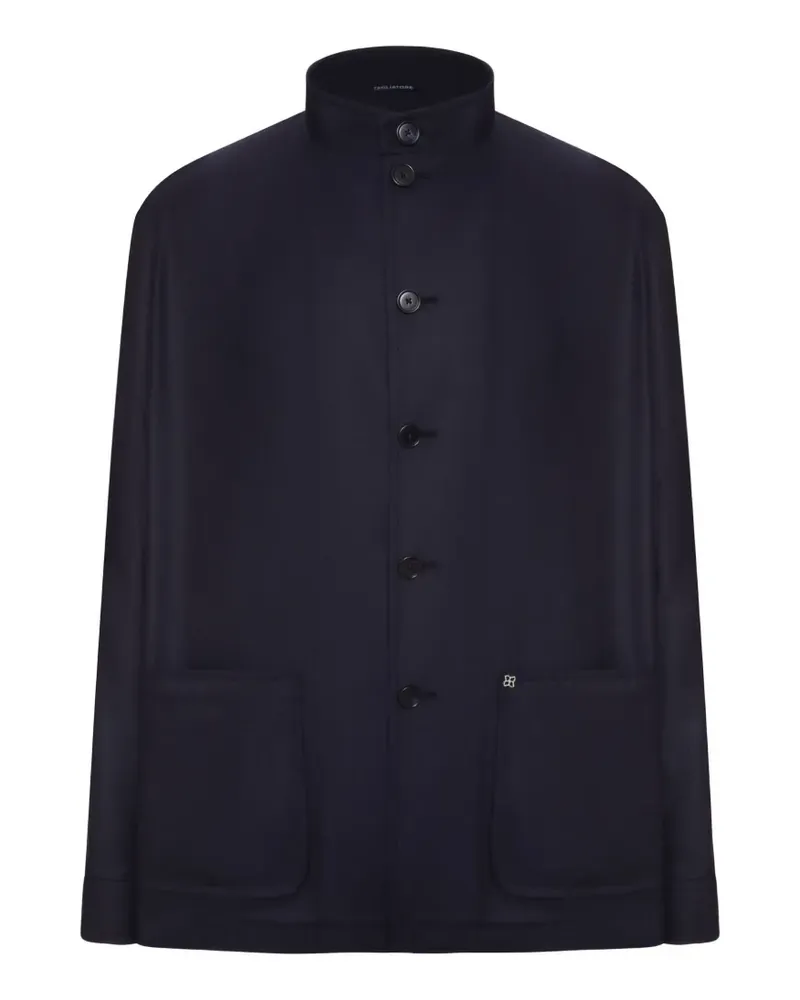 Tagliatore Jacke mit Mandarinkragen - Blau Blau