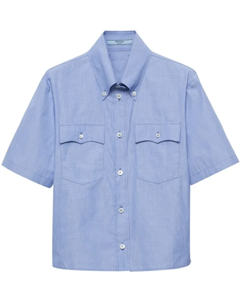 Prada Kurzärmeliges Hemd - Blau Blau