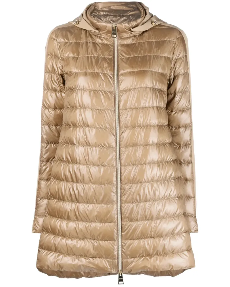 Herno Daunenjacke mit Kapuze - Braun Braun