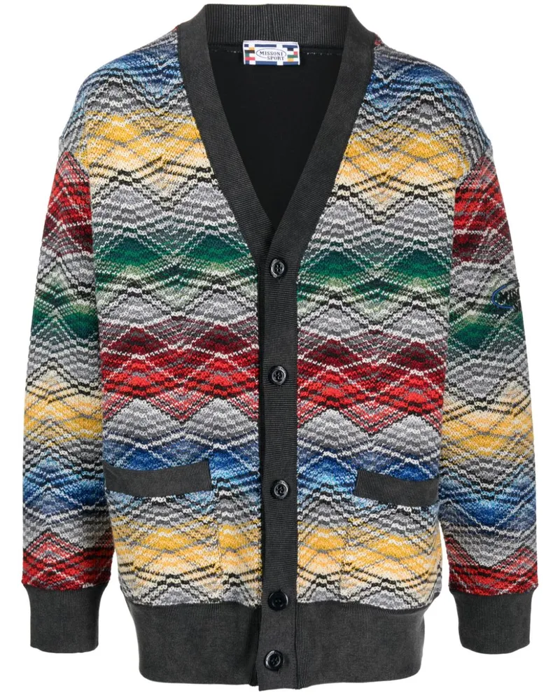 Missoni Cardigan mit Zickzackmuster - Grau Grau