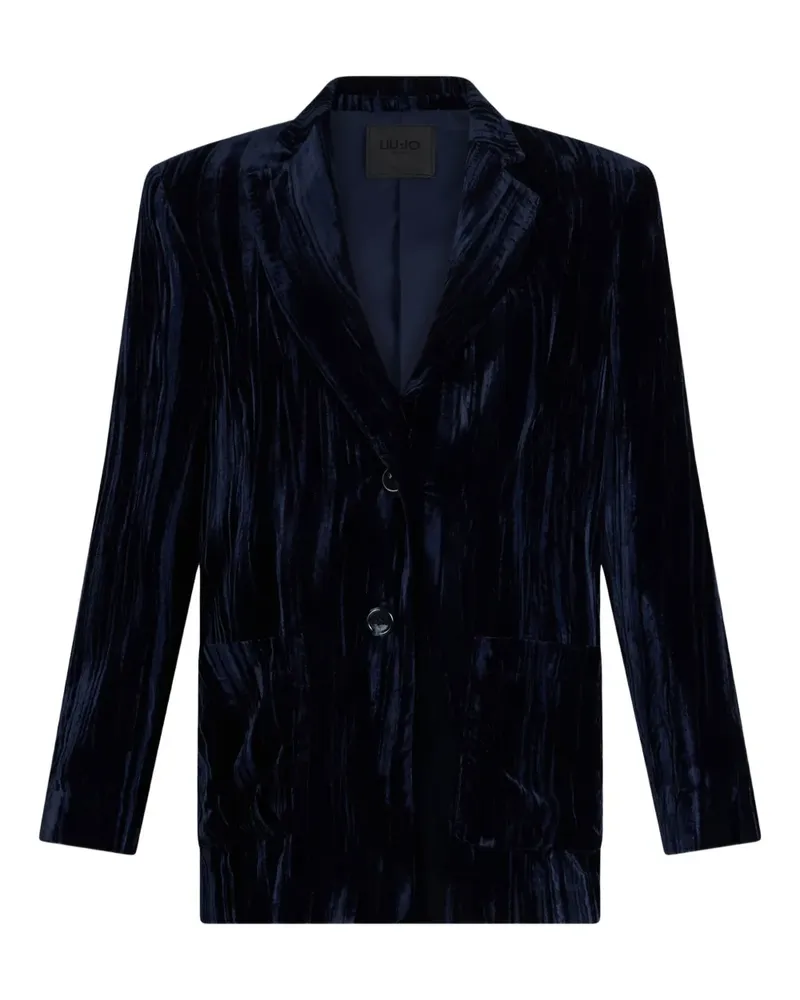 Liu Jo Velvet blazer - Blau Blau